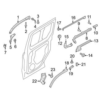 Ford OE - Side Loading Door - Door Hardware (Mini Cargo Van 104.8" Wheelbase)