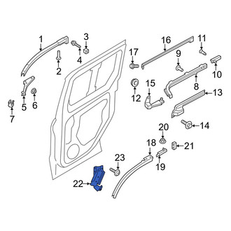 Ford OE - Left Lower Sliding Door Roller