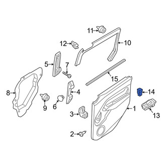 Ford OE - Front Left Door Window Switch