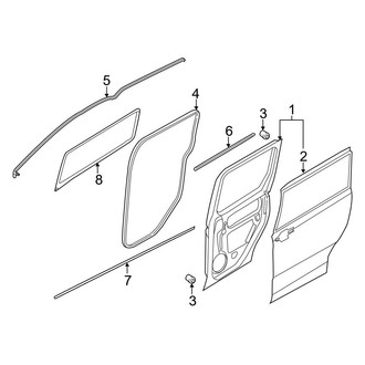 Ford OE - Side Loading Door - Door & Components (Mini Cargo Van 120.6" Wheelbase)