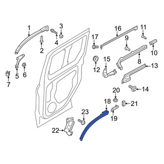 Ford OE - Right Lower Sliding Door Track