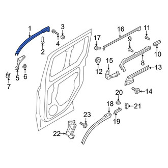 Ford OE - Left Upper Sliding Door Track