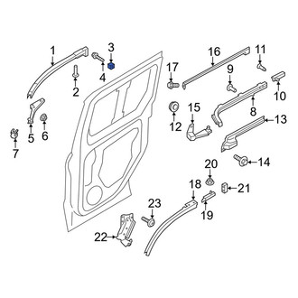Ford OE - Upper Sliding Door Stop Bumper