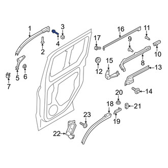 Ford OE - Sliding Door Track Screw