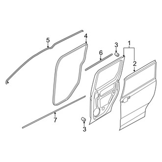 Ford OE - Side Loading Door - Door & Components (Mini Passenger Van 120.6" Wheelbase)