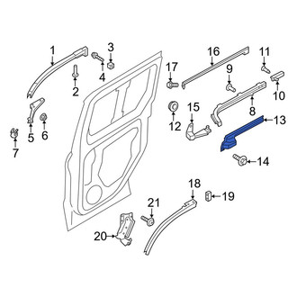 Ford OE - Right Inner Door Check Cover