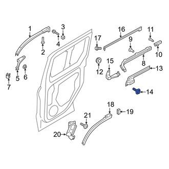Ford OE - Door Check Cover Screw