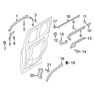 Ford OE - Sliding Door Stop Bumper