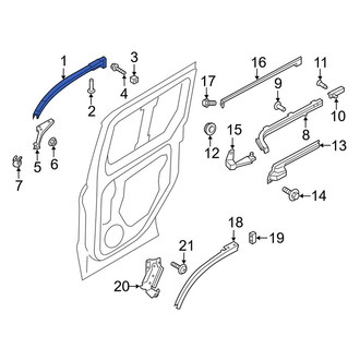 Ford OE - Left Upper Sliding Door Track