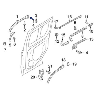 Ford OE - Sliding Door Stop Bumper Bolt
