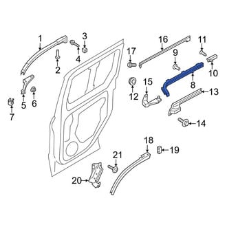 Ford OE - Center Right Sliding Door Track