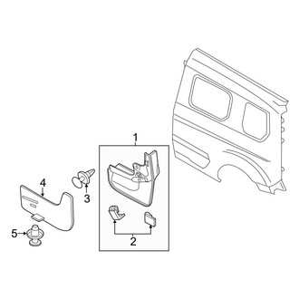 Ford OE - Side Panel - Exterior Trim (Passenger Side), (Mini Cargo Van 104.8" Wheelbase)