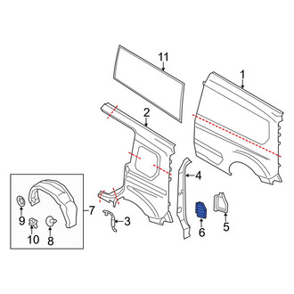 Ford OE - Rear Left Quarter Panel Vent