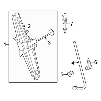 Ford OE - Side Panel - Jack & Components (Driver Side), (Mini Cargo Van 104.8" Wheelbase)