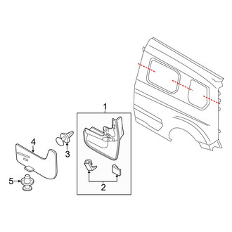 Ford OE - Side Panel - Exterior Trim (Passenger Side), (Mini Cargo Van 120.6" Wheelbase)