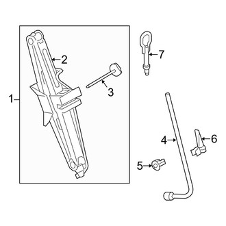 Ford OE - Side Panel - Jack & Components (Driver Side), (Mini Cargo Van 120.6" Wheelbase)