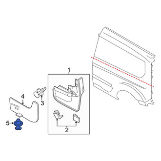 Ford OE - Mud Guard Rivet