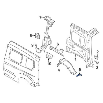 Ford OE - Left Wheel Housing Side Panel Seal
