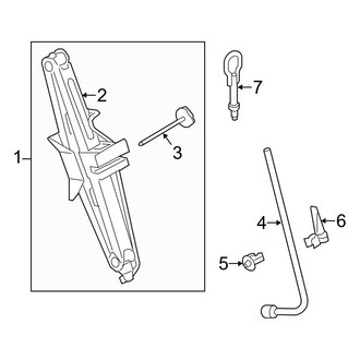 Ford OE - Side Panel - Jack & Components (Driver Side), (Mini Passenger Van 120.6" Wheelbase)