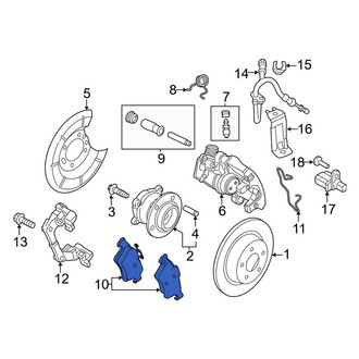 Ford OE - Rear Disc Brake Pad Set