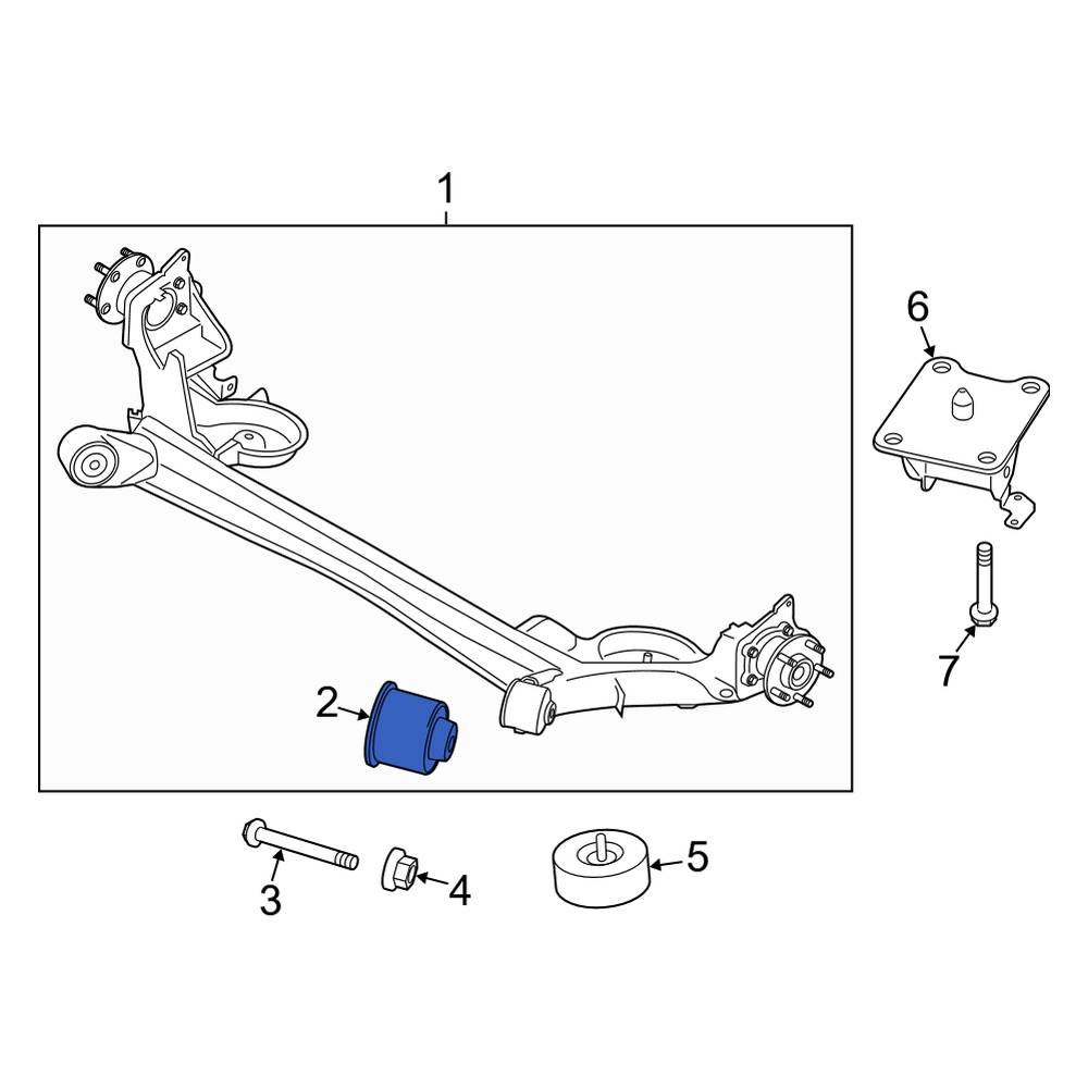 Ford OE DV6Z5A638B - Rear Axle Support Bushing