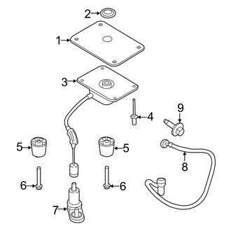 Ford OE - Rear Body & Floor - Spare Tire Carrier (104.8" Wheelbase)