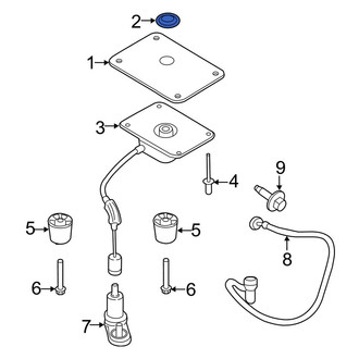 Ford OE - Spare Tire Carrier Spacer