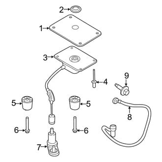 Ford OE - Rear Body & Floor - Spare Tire Carrier (120.6" Wheelbase)