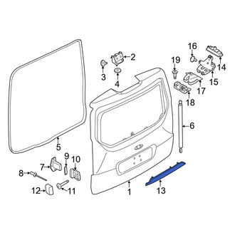 Ford OE - Rear Liftgate Latch Handle