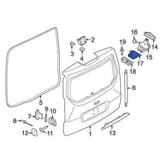 Ford OE - Liftgate Latch Cover