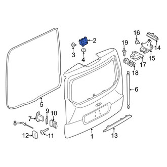 Ford OE - Rear Left Liftgate Hinge