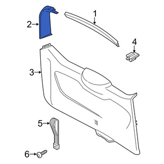 Ford OE - Rear Center Left Liftgate Trim