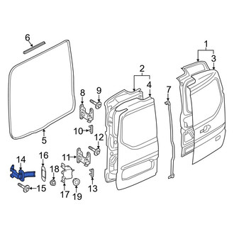 Ford OE - Rear Door Check