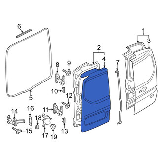 Ford OE - Rear Left Outer Door Outer Panel