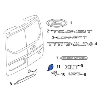 Ford OE - Rear Park Assist Camera Housing