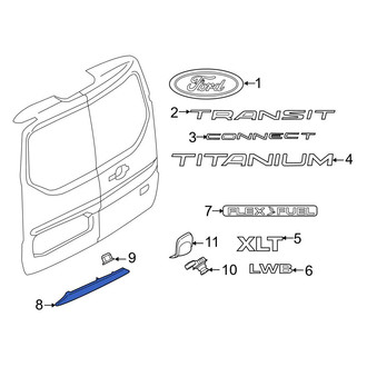 Ford OE - Rear Door Molding
