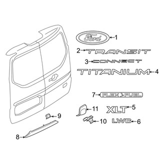 Ford OE - Back Door - Exterior Trim