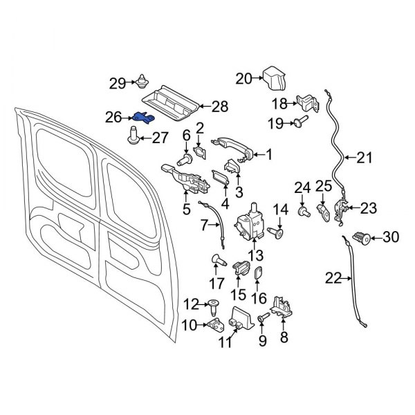 Door Lock Striker Plate