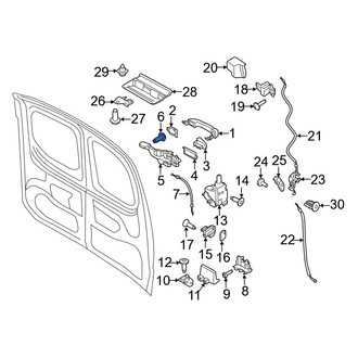 Ford OE - Rear Door Latch Bolt
