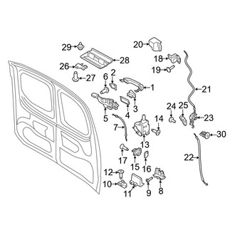 Ford OE - Back Door - Lock & Hardware