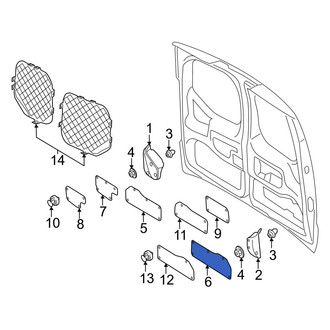Ford OE - Rear Left Door Water Deflector