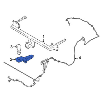 Ford OE - Rear Trailer Hitch Ball Mount