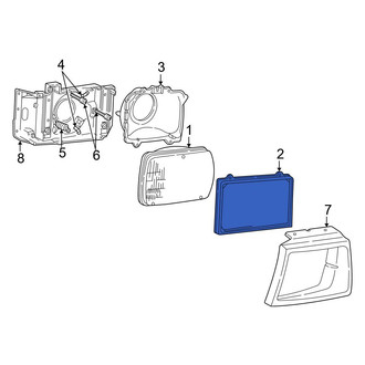 Ford OE - Front Headlight Retaining Ring
