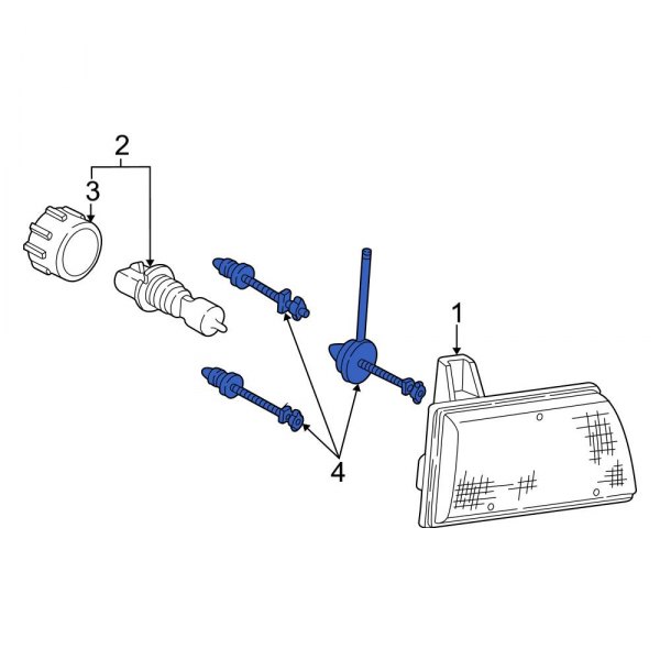 Ford OE F2UZ13032C Headlight Adjusting Screw