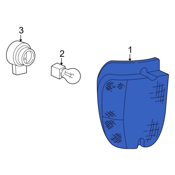 Ford OE 5C2Z13200AA Front Right Parking Light Assembly