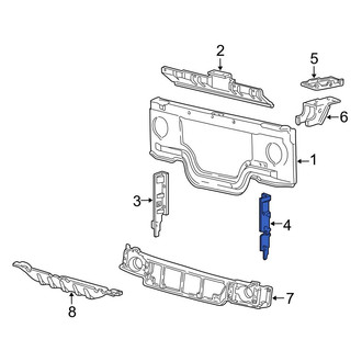 Ford OE - Front Left Radiator Support Air Deflector