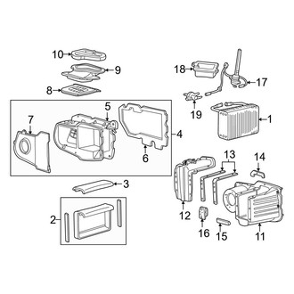 Ford OE - Air Conditioner & Heater - Evaporator Components