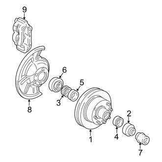 Ford OE - Front Suspension - Brake Components