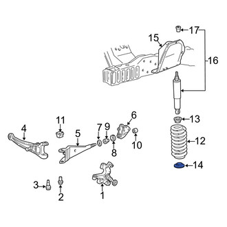 Ford OE - Lower Coil Spring Insulator