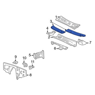 Ford OE - Left Cowl Cover